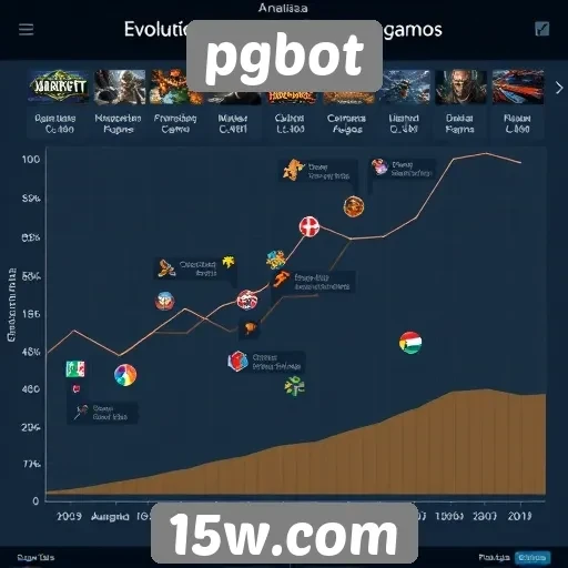 Análise da evolução dos jogos no site pgbot